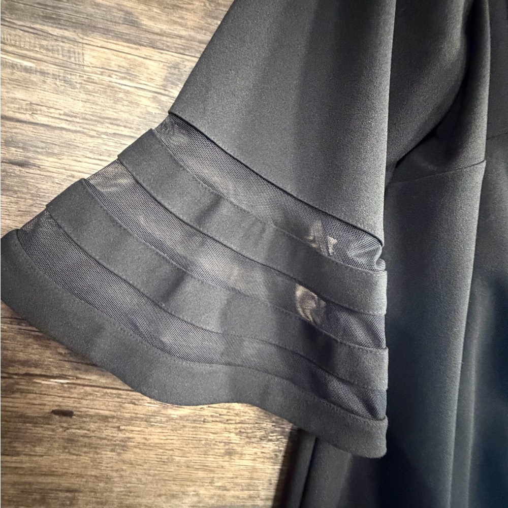 Calvin Klein Black Dress with Ruffle Sleeves - Picture 3 of 9
